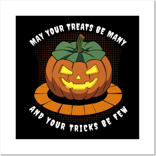 Jack O Lantern May Your Treats Be Many Halloween Posters and Art